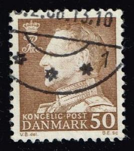 Denmark #438 King Frederik IX (non-fluor); used (0.25)