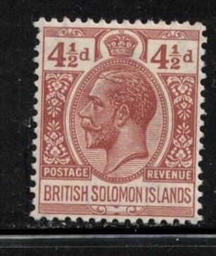 BRITISH SOLOMON ISLANDS  Scott # 49 MH - KGV