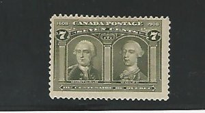 Canada, Postage Stamp, #100 Mint Hinged Bright Color, 1908, JFZ