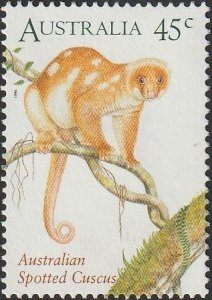 Australia 1996 Sc#1489 45c Spotted Cuscus, Animals USED-XF.
