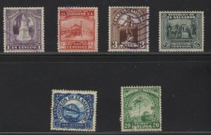 El Salvador 495 - 501 - General Postage Issues. Used.     #02 SAL495s6