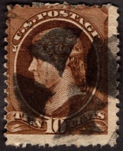 1882, US 10c, Jefferson, Used, Sc 209