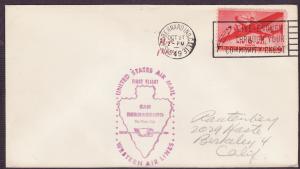 C25 Western Airlines cacheted first flight cover