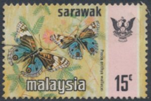 Sarawak  Malaysia  SG 231  SC#  240  Used Butterflies  see details & scans