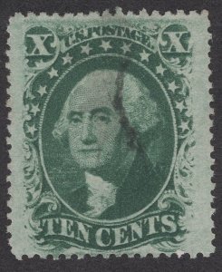 SC #35 XF-Used. Light black cancellation.