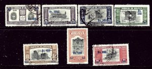Bolivia 394-400 Used 1957 Surcharged set    (ap4253)