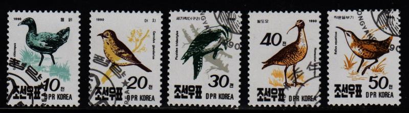 Korea - DPR (North) - #2957 - 2961 Birds  - CTO