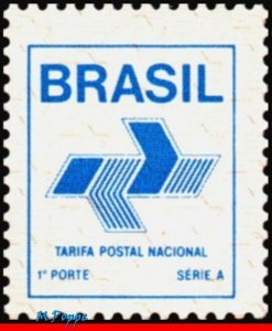 2201 BRAZIL 1989 LOGOTYPE (EMBLEM) OF THE POST OFFICE, RHM 667, MNH