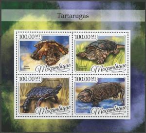 MOZAMBIQUE 2016 TURTLES  SHEET MINT NH