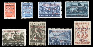 German WWII Occupation, Macedonia #Mi. 1-8 Cat€350, 1944 Surcharges, comple...