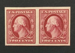 MOMEN: US #344 PAIR MINT OG NH POST OFFICE FRESH #29473