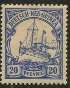 German New Guinea SC#10 Kaiser's Yacht 20p  MH