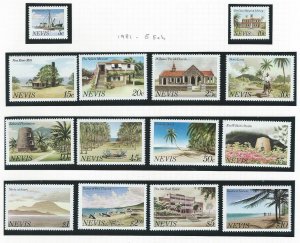 Nevis      mnh sc#  121 - 134