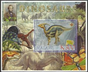 Malawi Dinosaur MNH Souvenir Sheet