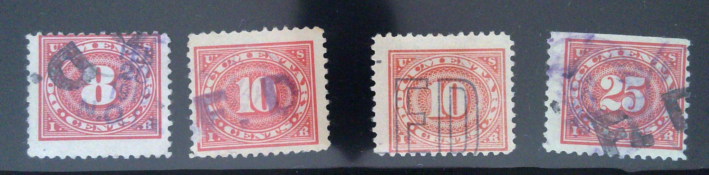 Documentary Stamps Used Lot Future Delivery Provisionals United