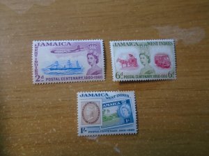 Jamaica  #  178-80 MNH