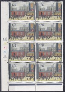 SG 750f 1967 1/6 Paintings With listed Variety - extra window cylinder block u/m