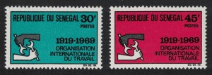 Senegal 50th Anniversary of ILO 2v 1969 MNH SG#396-397