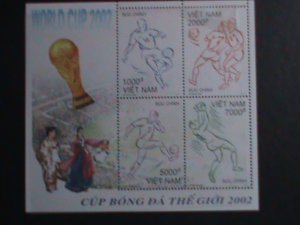 ​VIETNAM 2002-SC#3132 WORLD CUP SOCCER CHAMPIONSHIPS-JAPAN-KOREA-MNH S/S VF
