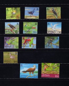 Solomon Isl 903-13A Birds 2001 MNH Complete Set SC