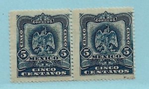 1899 Mexico 297 5c Coat of Arms MNH pair