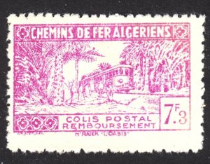 Algeria Railway Parcel Post Refund 7.3F F+ VF mint OG HHR.  FREE...