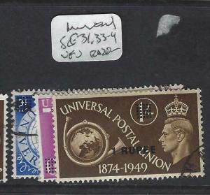 BRITISH PO IN MIDDLE EAST (P0703B)  SG 31, 33-4   MUSCAT CANCEL   VFU 