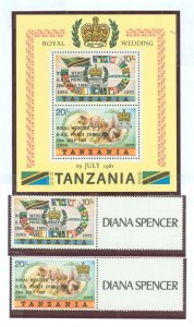 Tanzania #179-180a Mint (NH) Single (Complete Set)