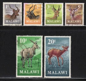 Malawi #148-55 ~ Short Set 6 of 13 ~ Antelopes ~ Used, MX   (1971)