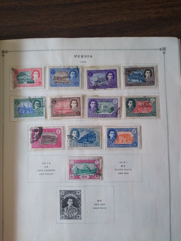 collection on pages 5% of Scott CV Iran 1949-74 CV $225