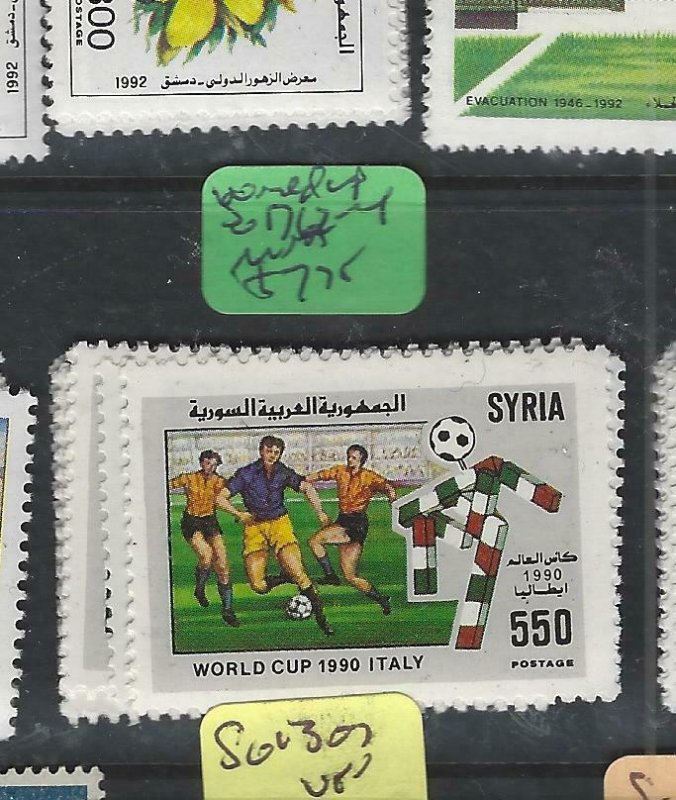 SYRIA   (PP0202B)     WORLD CUP    SG 1762-4         MNH