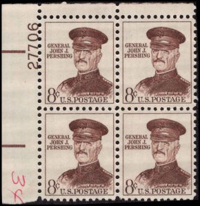 US #1214 GEN. PERSHING MNH UL PLATE BLOCK #27706 DURLAND $1.25