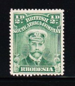 Album Treasures Rhodesia Scott # 119d 1/2p George V Mint LH