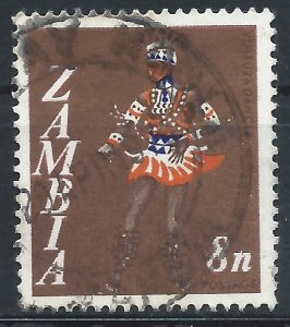 Zambia 1968 - 8n Decimal Definitive - SG133 used