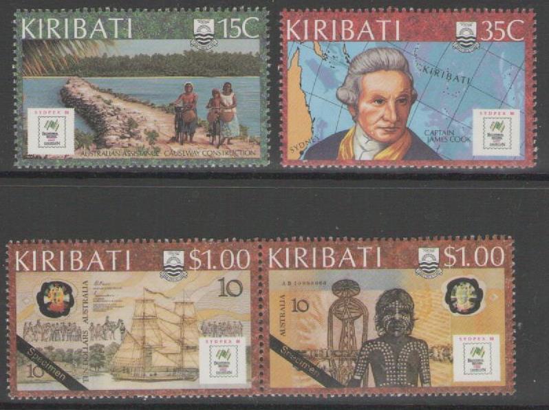 KIRIBATI SG288/91 1988 SYDPEX 88 MNH