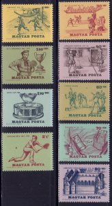 Hungary, 1965, History of Tennis Exhibition #B243-250, MNH,++