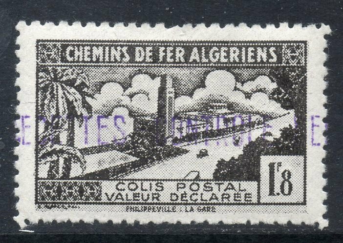 Algeria: 1941-2 Railway Parcels 1.8 Fr. My. 98 mint