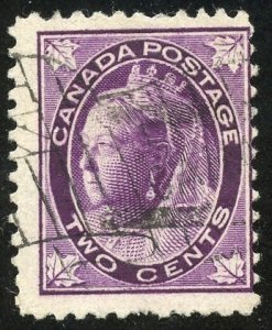 Canada Scott 68 UGoodLH - 1897 2c Queen Victoria - SCV $2.25