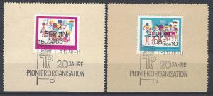 German Democratic Republic Scott # 1069 - 1070, used, fd cancel