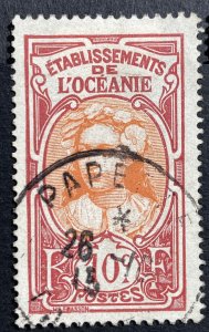 AlexStamps FRENCH POLYNESIA #26 VF Used