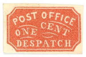 (I.B) US Local Post : Post Office Despatch 1c