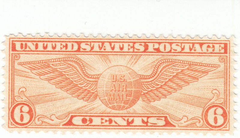 Scott #C19 - Airmail, 6c Dull Orange - Mint Hinged