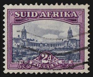 South Africa SG#58 Used - 1933 2d.  - Mining, Gold