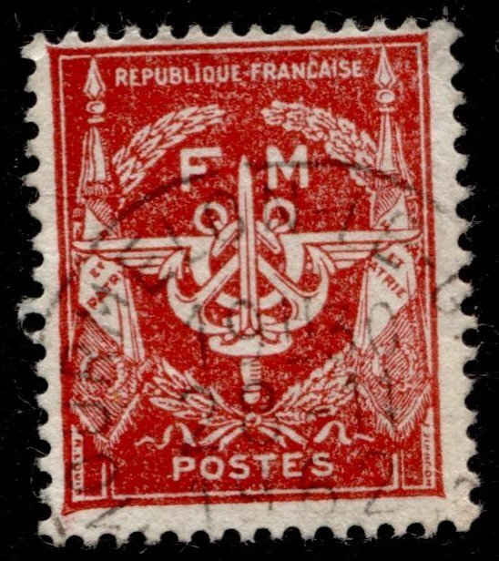 France #M11 Military Issue Used CV$0.30