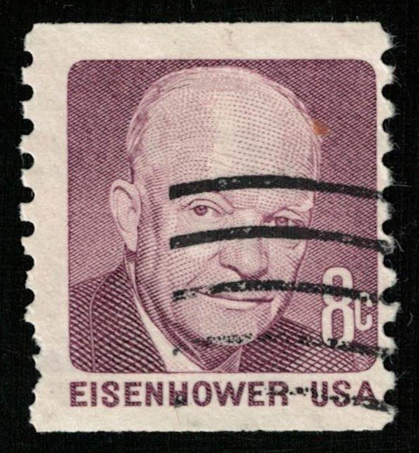 1971 EISENHOWER, 8 cents coil USA, SC #1395 (T-6842)