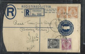 MALAYA PERAK  (PP1708B)  1954 2C RLE+2CX2+1C10C TRONOH TO IPOH