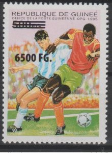 2009 Guinea Guinea Mi. 6734 Overloaded Overprint Football Soccer Sport-