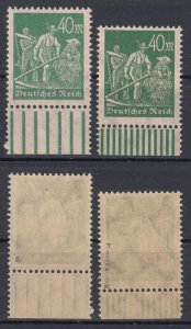 Germany 1922 Sc# 227 2 shades signed MNH (1260)