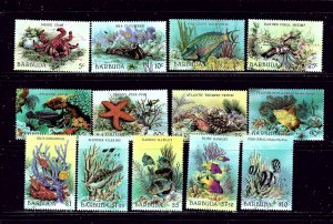 Barbuda 877-89 MNH 1987 Marine Life