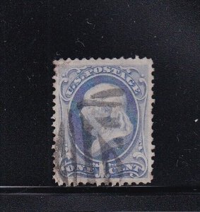 134 VF-XF used neat fancy cancel with nice color cv $ 200 ! see pic !